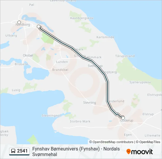 2541 Bus Line Map