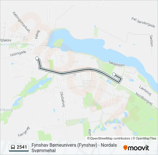 2541 Bus Line Map