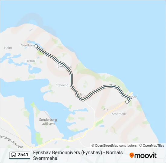 2541 Bus Line Map