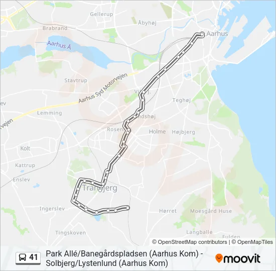 41 Bus Line Map