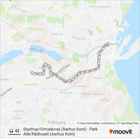 42 Bus Line Map
