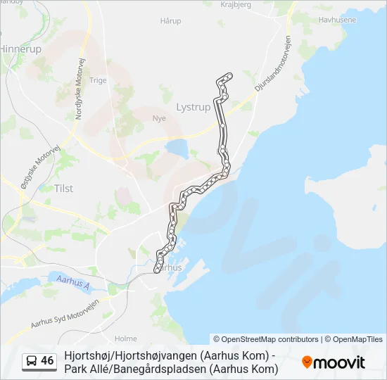 46 Bus Line Map