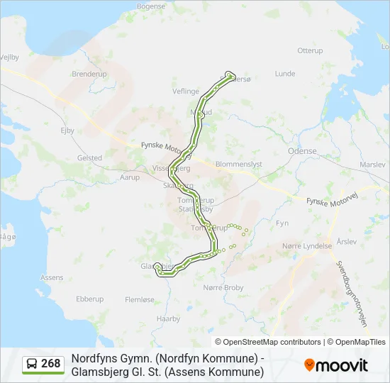 268 Bus Line Map