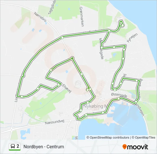 2 Bus Line Map