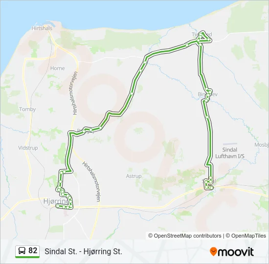82 Bus Line Map