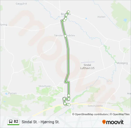 82 Bus Line Map