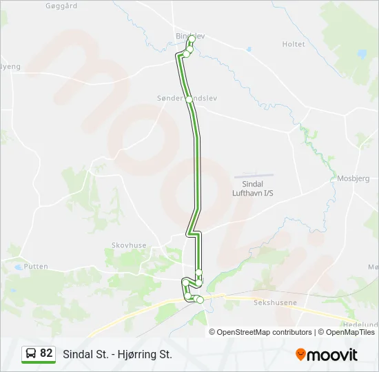 82 Bus Line Map