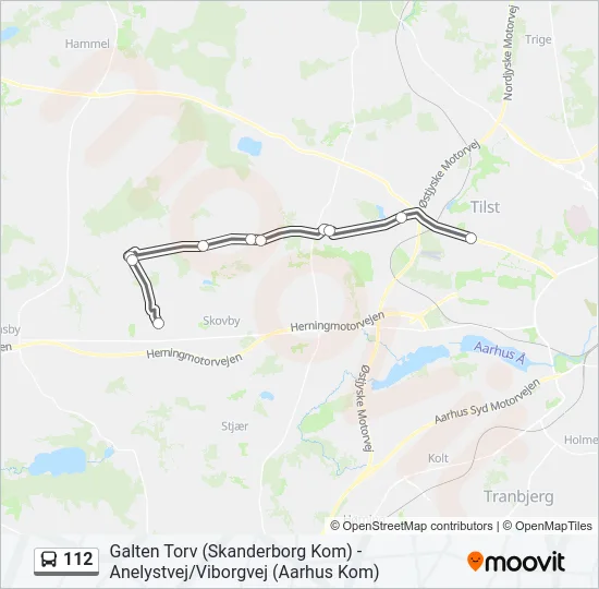 112 Bus Line Map