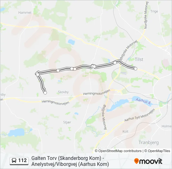 112 Bus Line Map