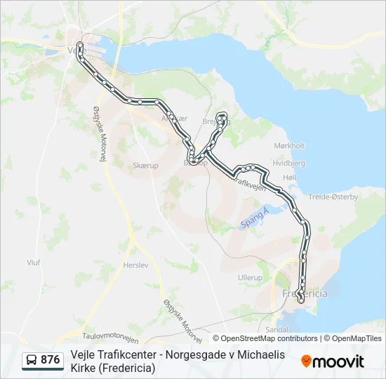876 Bus Line Map