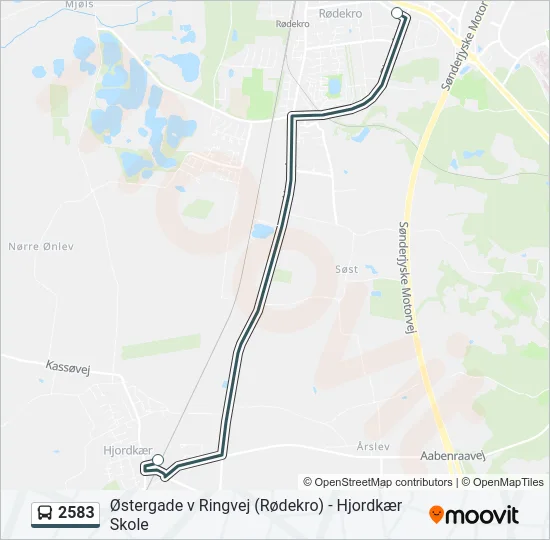2583 Bus Line Map