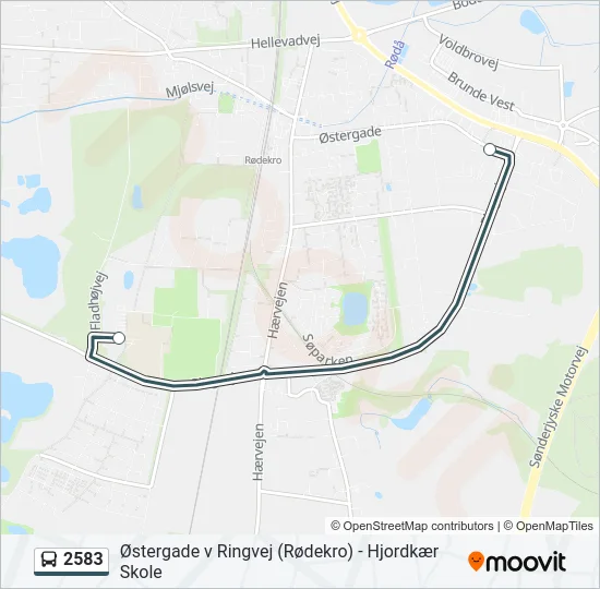 2583 Bus Line Map