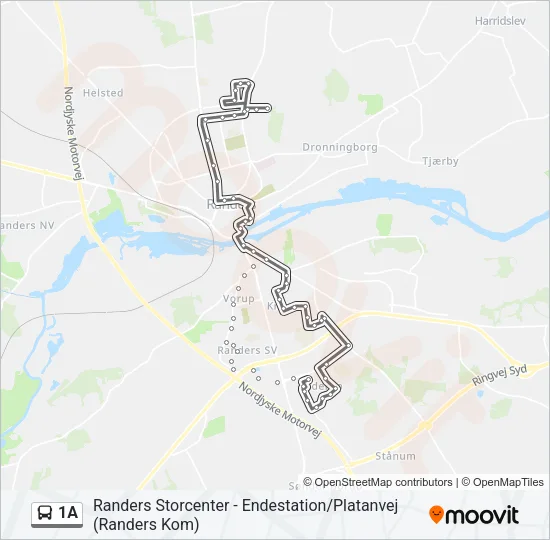 1A Bus Line Map