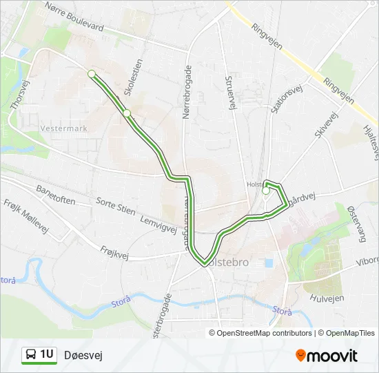 1U Bus Line Map