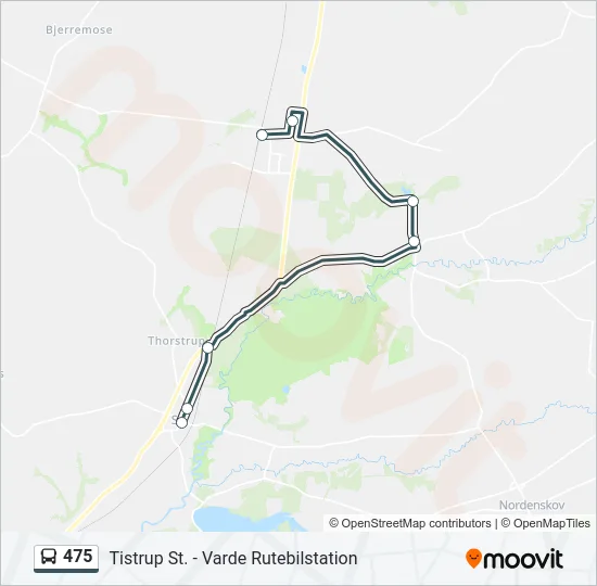 475 Bus Line Map