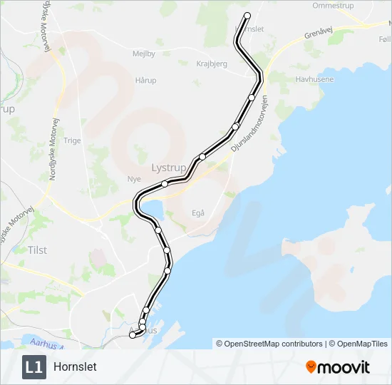 L1 Light Rail Line Map