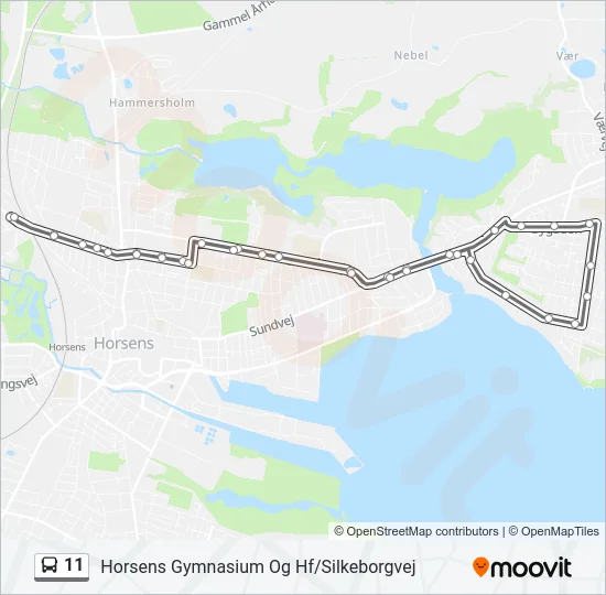11 Bus Line Map