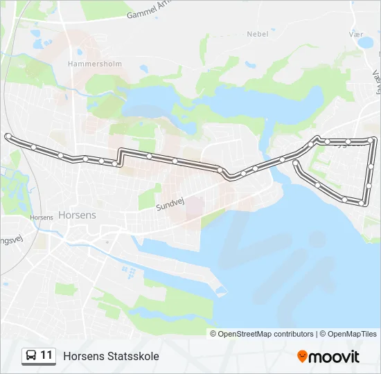 11 Bus Line Map
