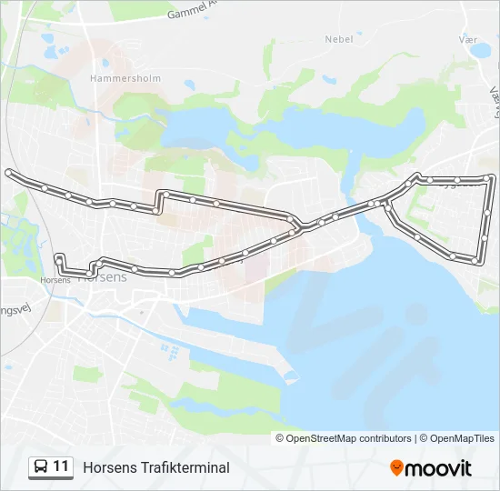 11 Bus Line Map