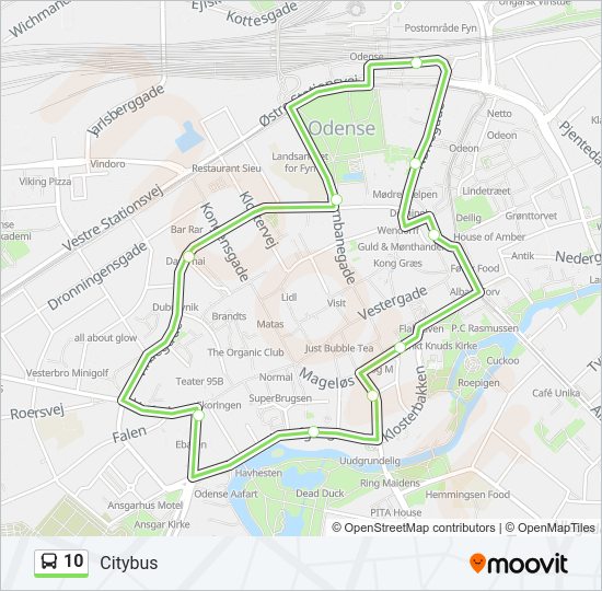 10 bus Line Map