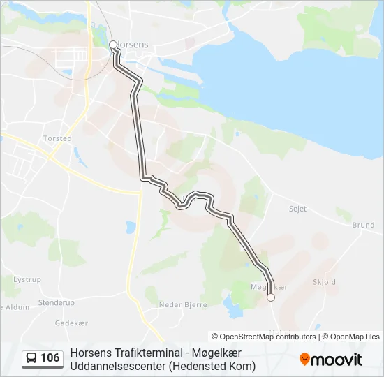 106 Bus Line Map