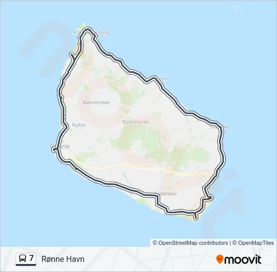 7 Bus Line Map