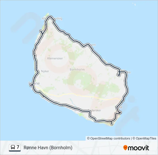 7 Bus Line Map