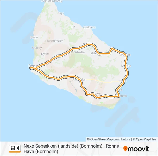 4 Bus Line Map