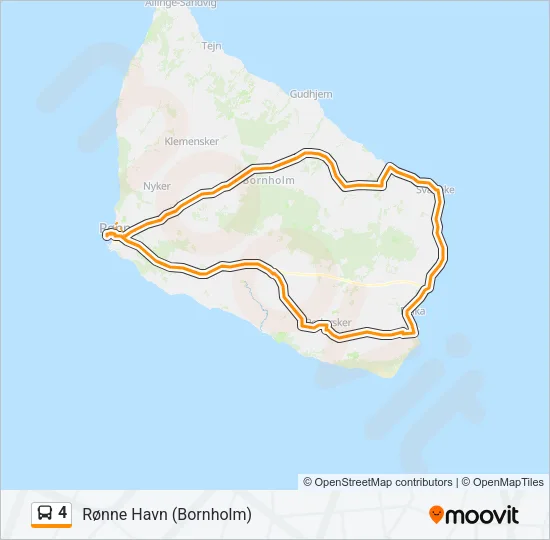 4 Bus Line Map