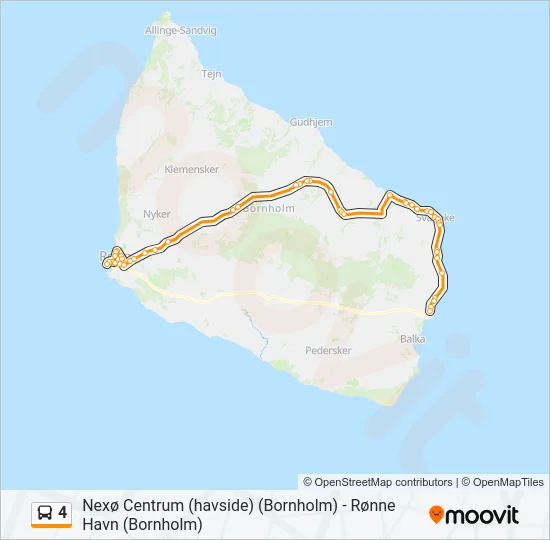 4 Bus Line Map