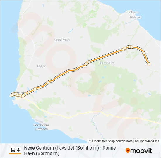 4 Bus Line Map