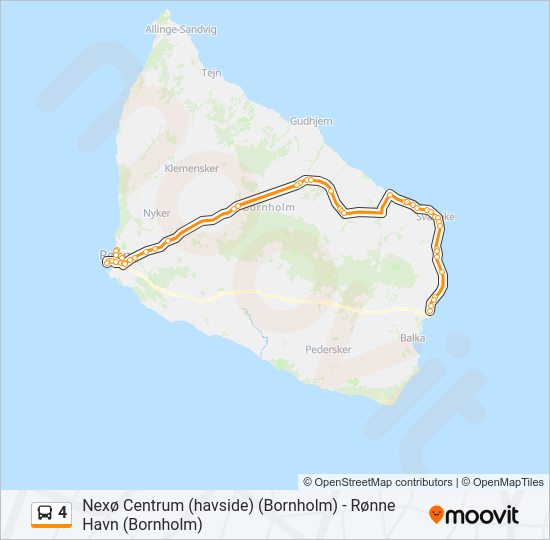 4 bus Line Map