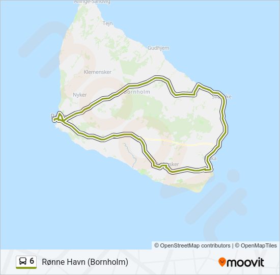 6 Bus Line Map