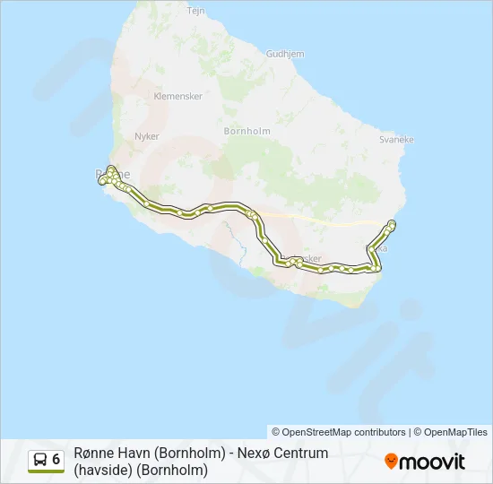 6 Bus Line Map