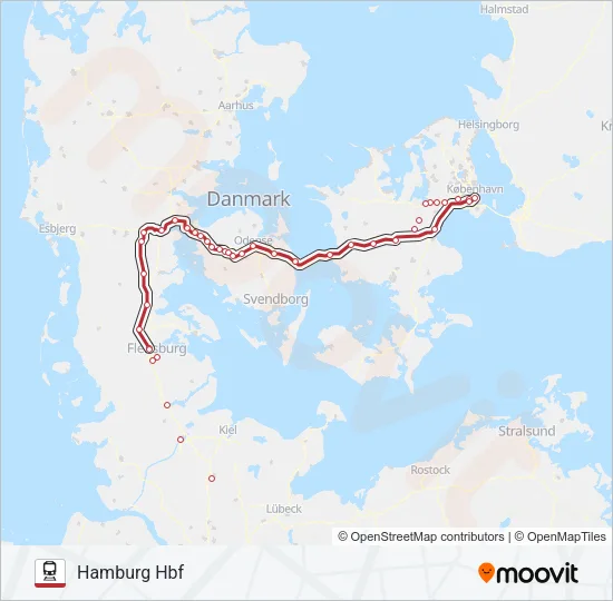 EC Train Line Map