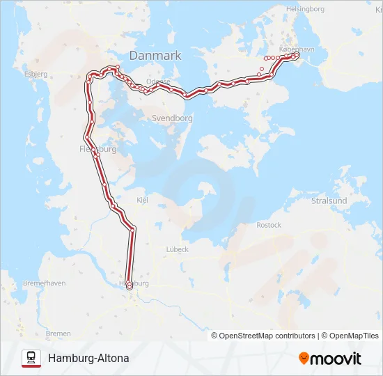 EC Train Line Map
