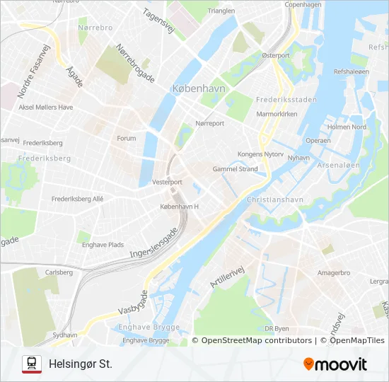 ICL jernbane Linjekort