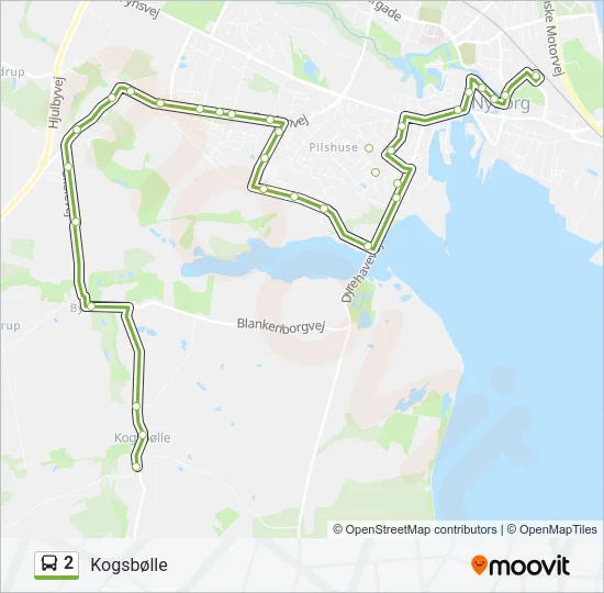 2 Bus Line Map