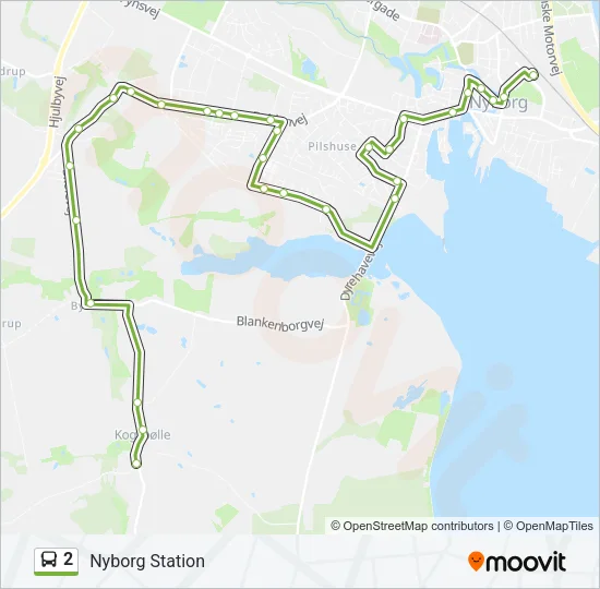 2 Bus Line Map