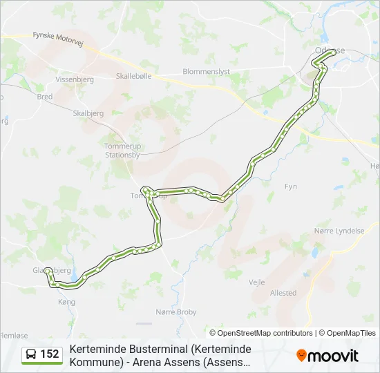 152 Bus Line Map