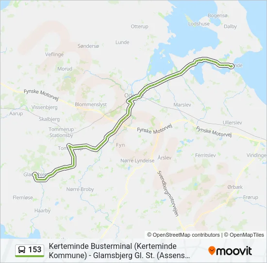 153 Bus Line Map