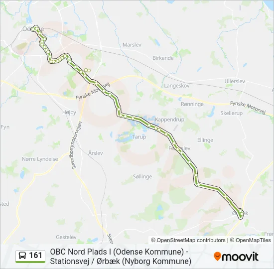 161 Bus Line Map