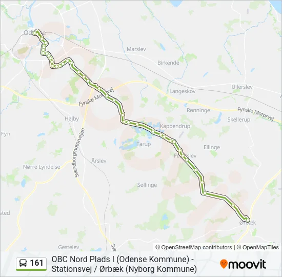 161 Bus Line Map