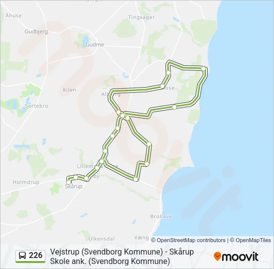 226 Bus Line Map