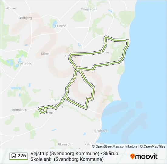 226 Bus Line Map