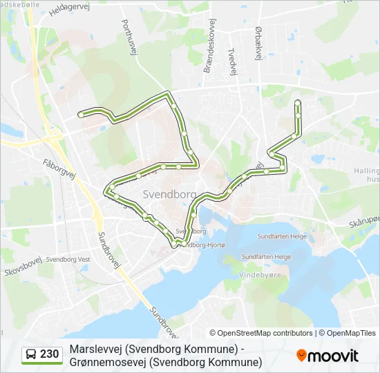 230 Bus Line Map