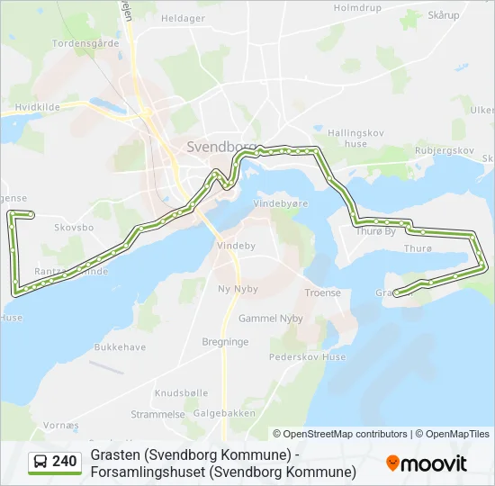 240 Bus Line Map