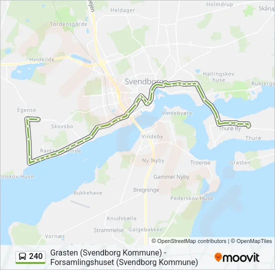 240 Bus Line Map