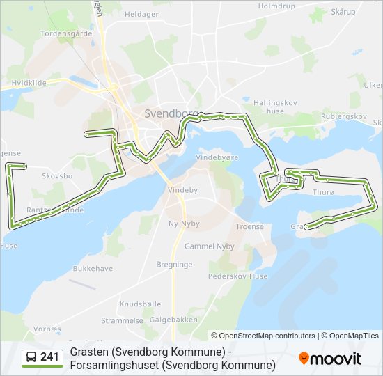 241 Bus Line Map