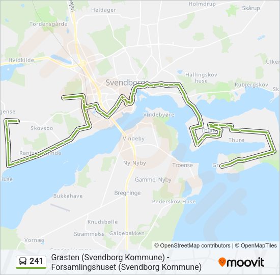 241 Bus Line Map